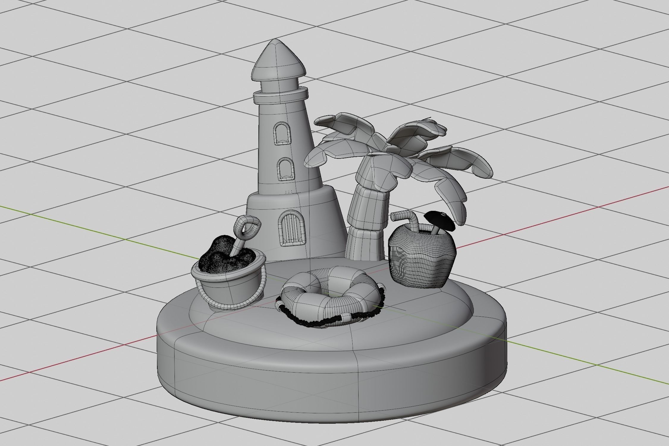 3D Holiday Element 3D model_1