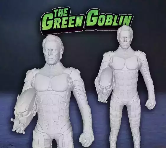 Green Goblin Willem Dafoe Spiderman Figure Custom 3D Print Model