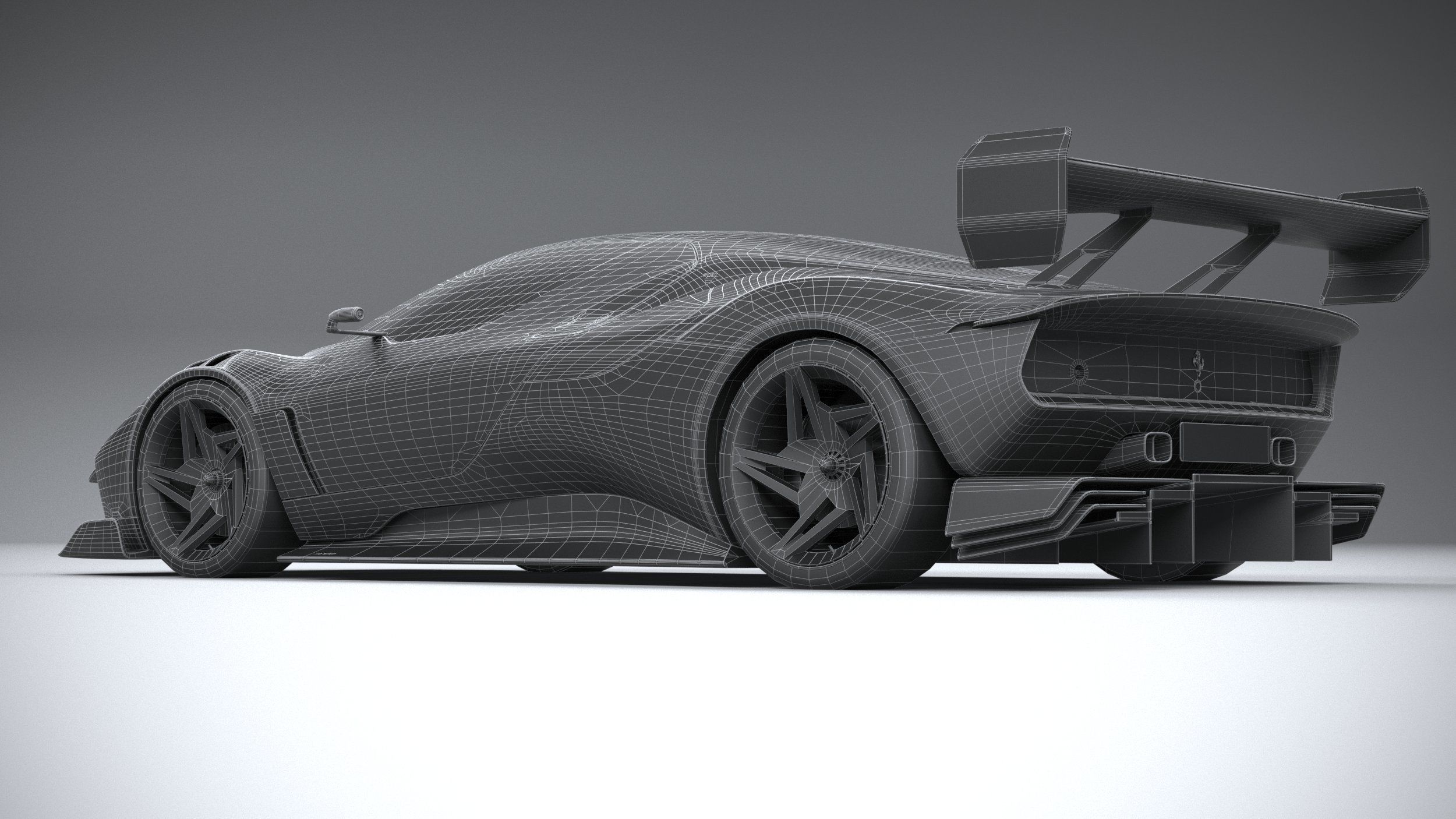 Ferrari KC23 2023 LowPoly 3D model_28