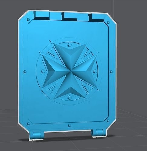 New Templar Rhino Door TwistedTemplar Logo 3D model