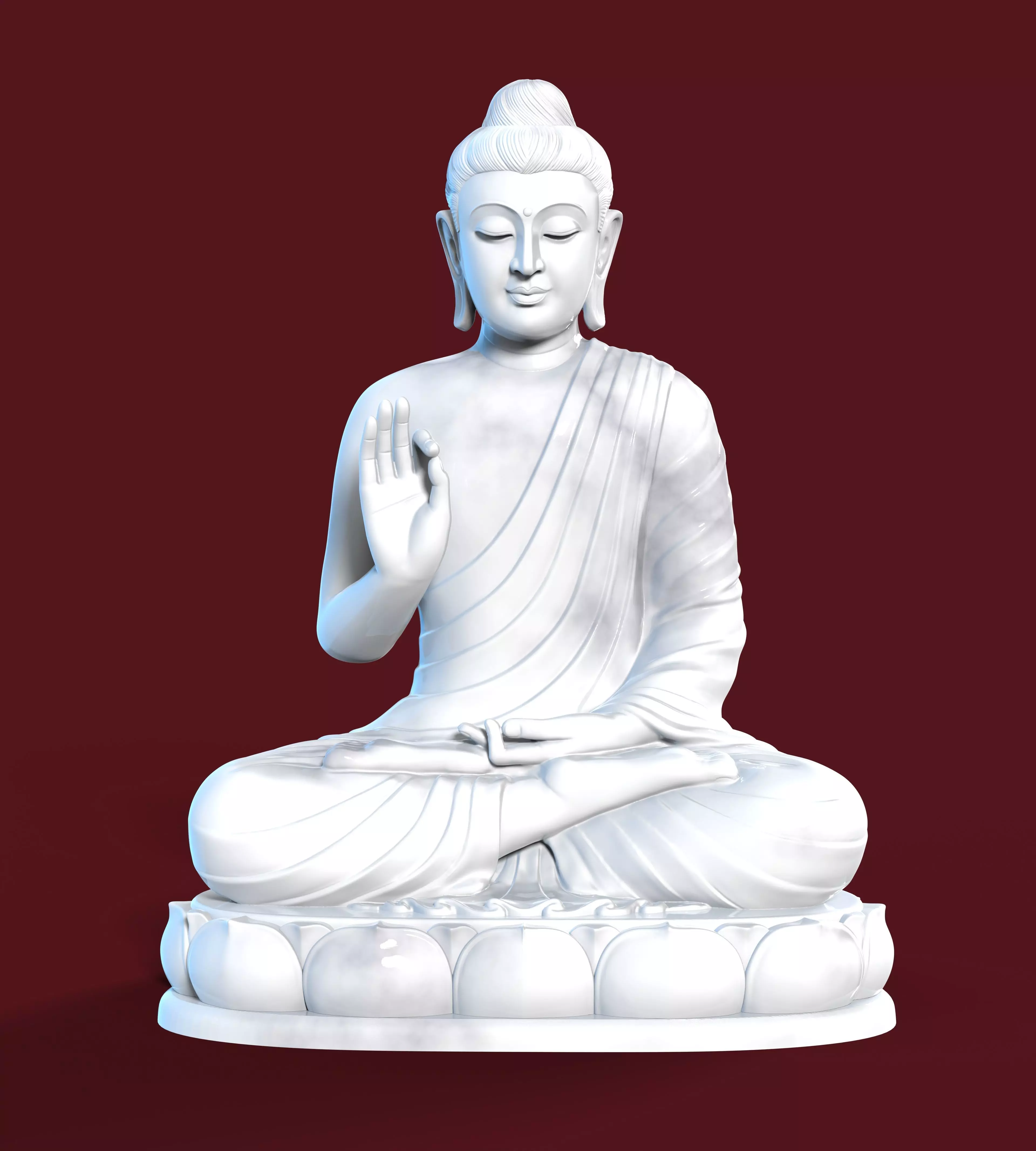 YanadaBon AbhayaMuni Buddha 3D print model