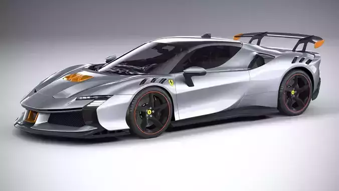 Ferrari SF90 XX Stradale 2024 LowPoly