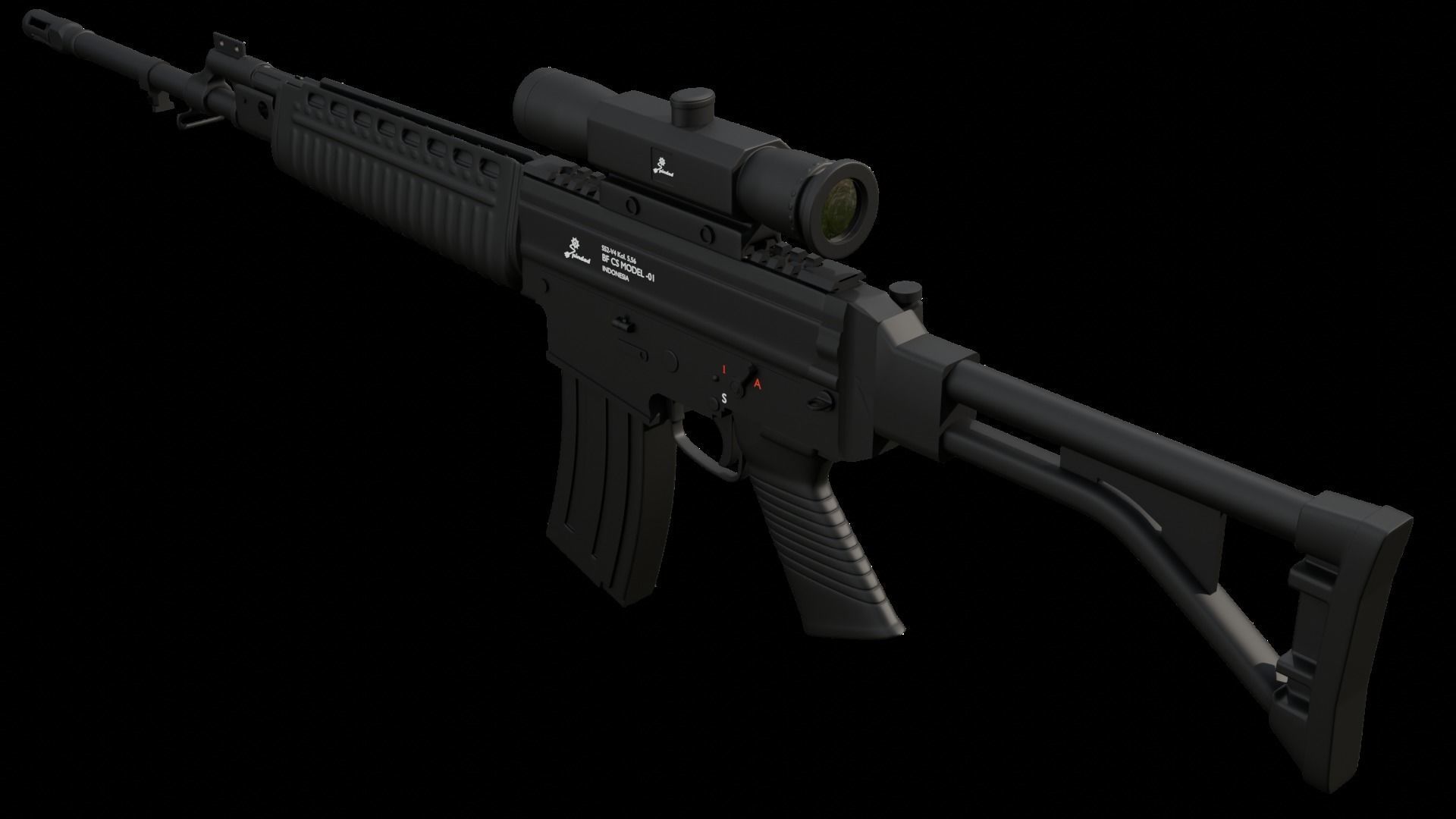 SS2 V4 Pindad 3D model_1