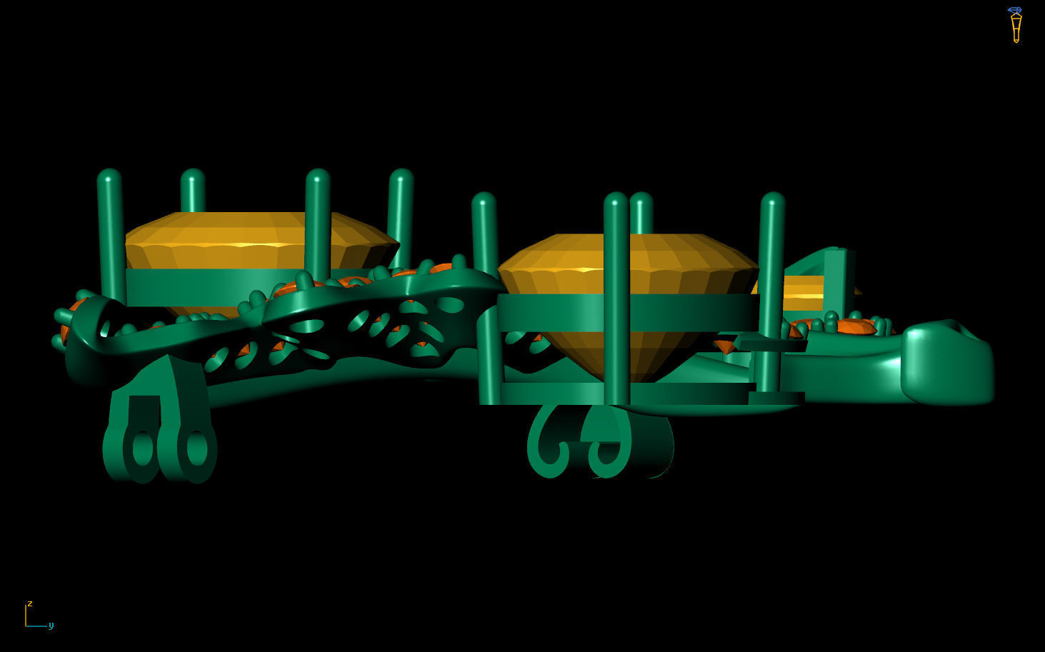 Leaf Pendant 3D print model_7