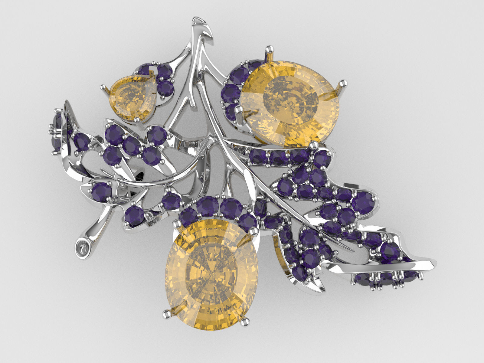 Leaf Pendant 3D print model_2