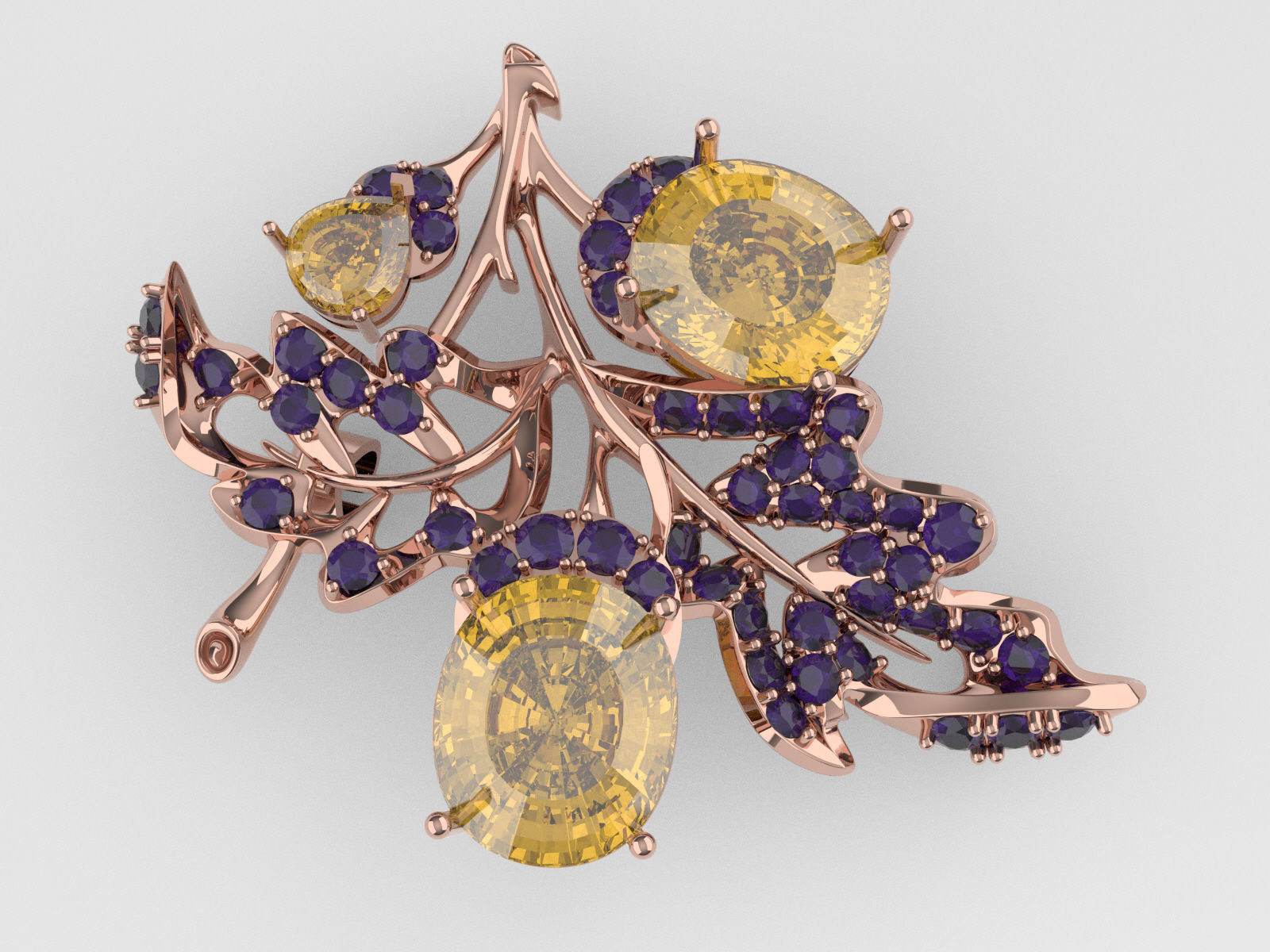 Leaf Pendant 3D print model_3