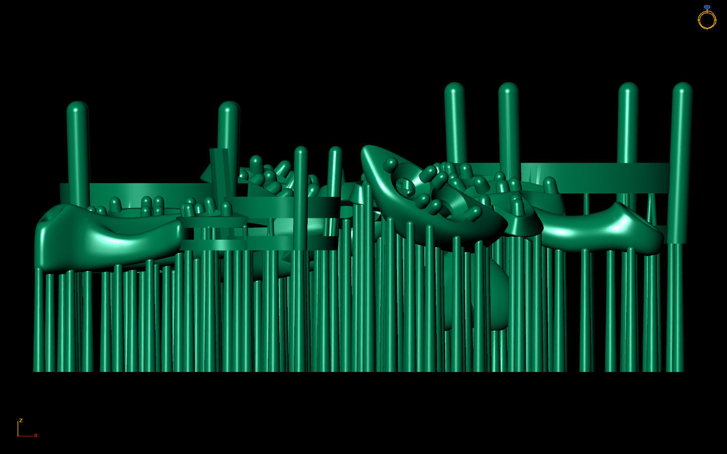 Leaf Pendant 3D print model_12