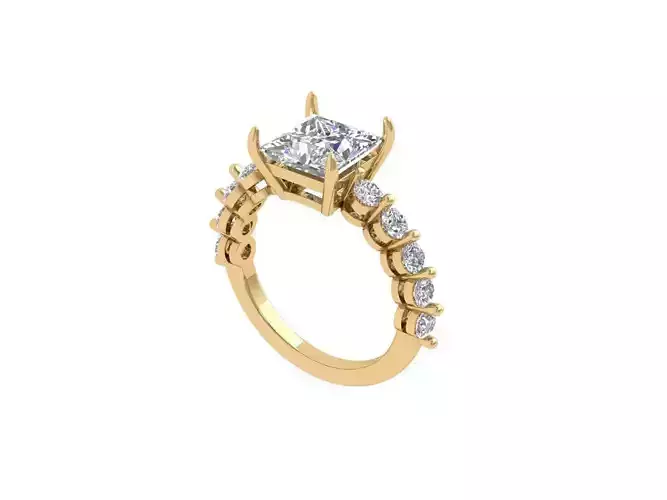 Solitaire Princess Ring