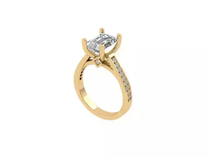 Emerald Solitaire Ring