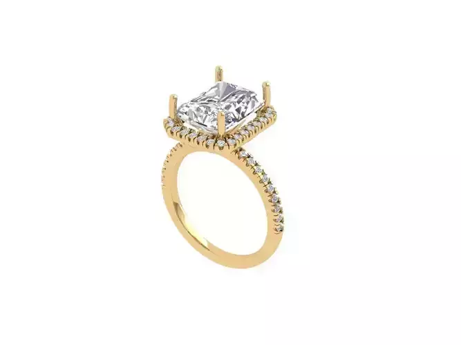 Radiant Solitaire Ring
