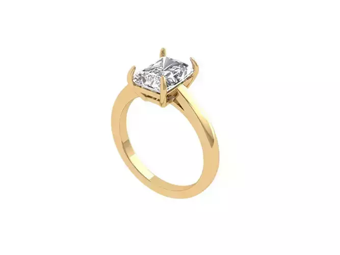 Radiant Solitaire Ring