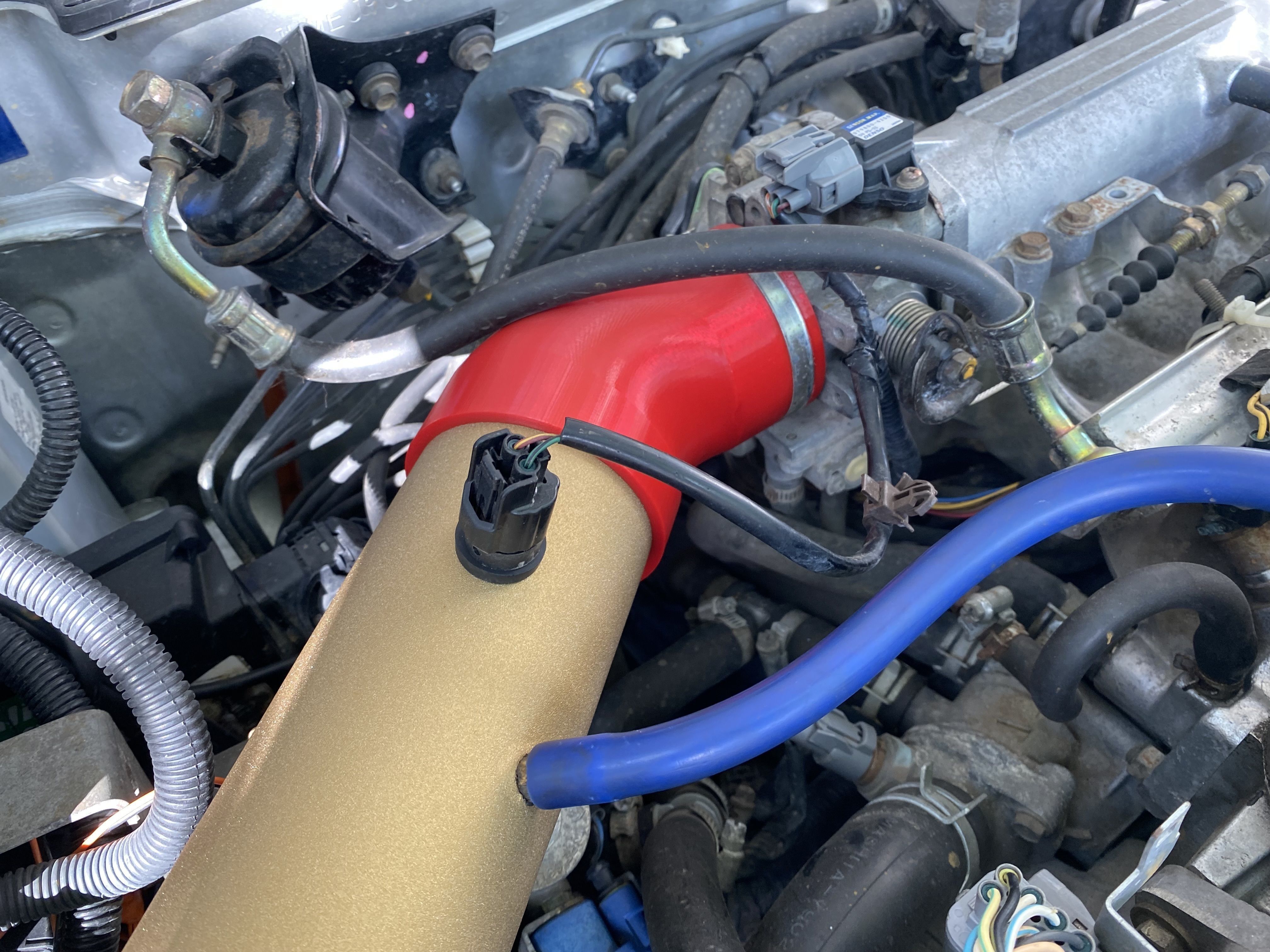 Honda civic intake for D and B series 3D print model_6