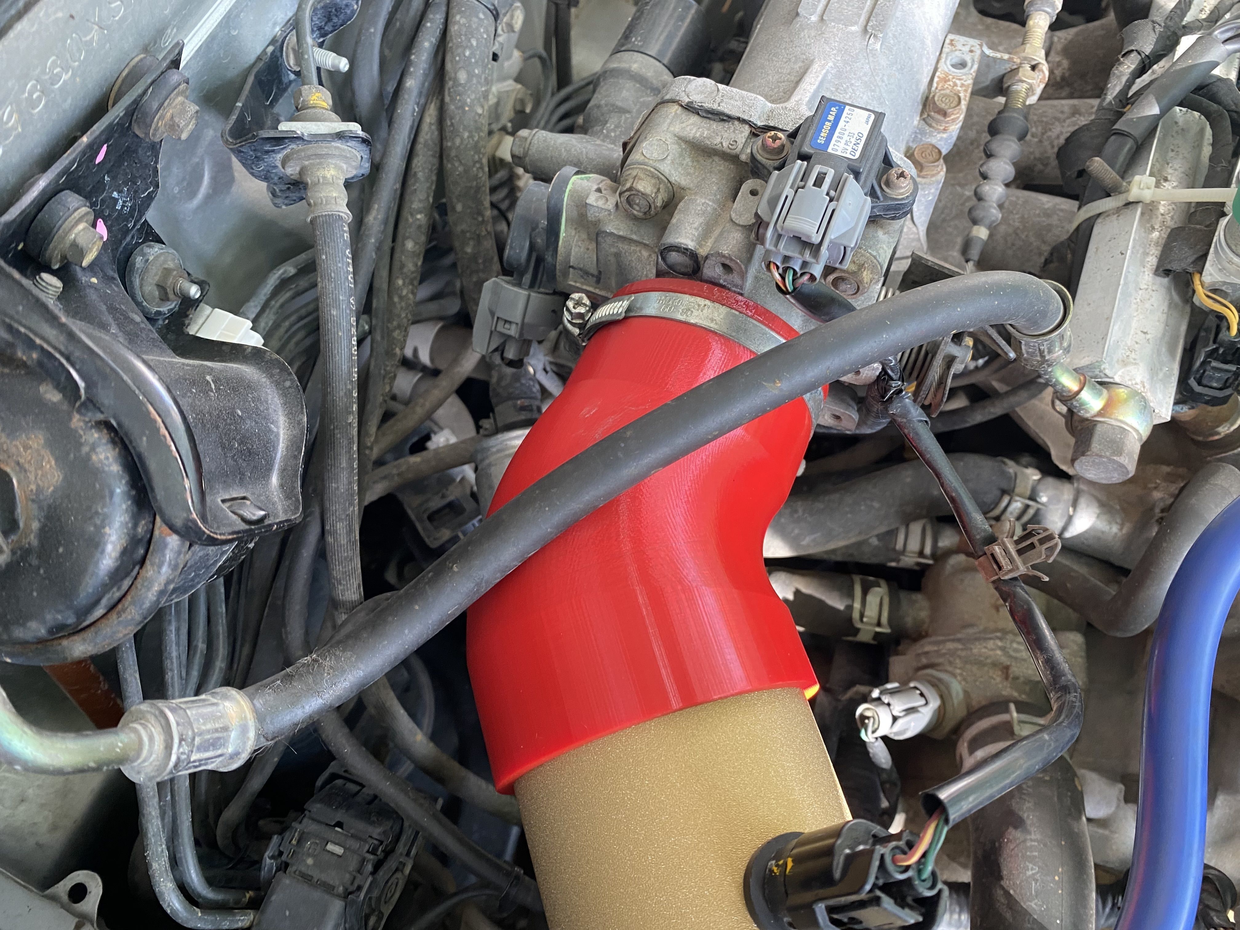 Honda civic intake for D and B series 3D print model_5