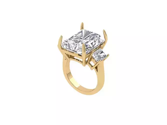 Radiant Solitaire Ring