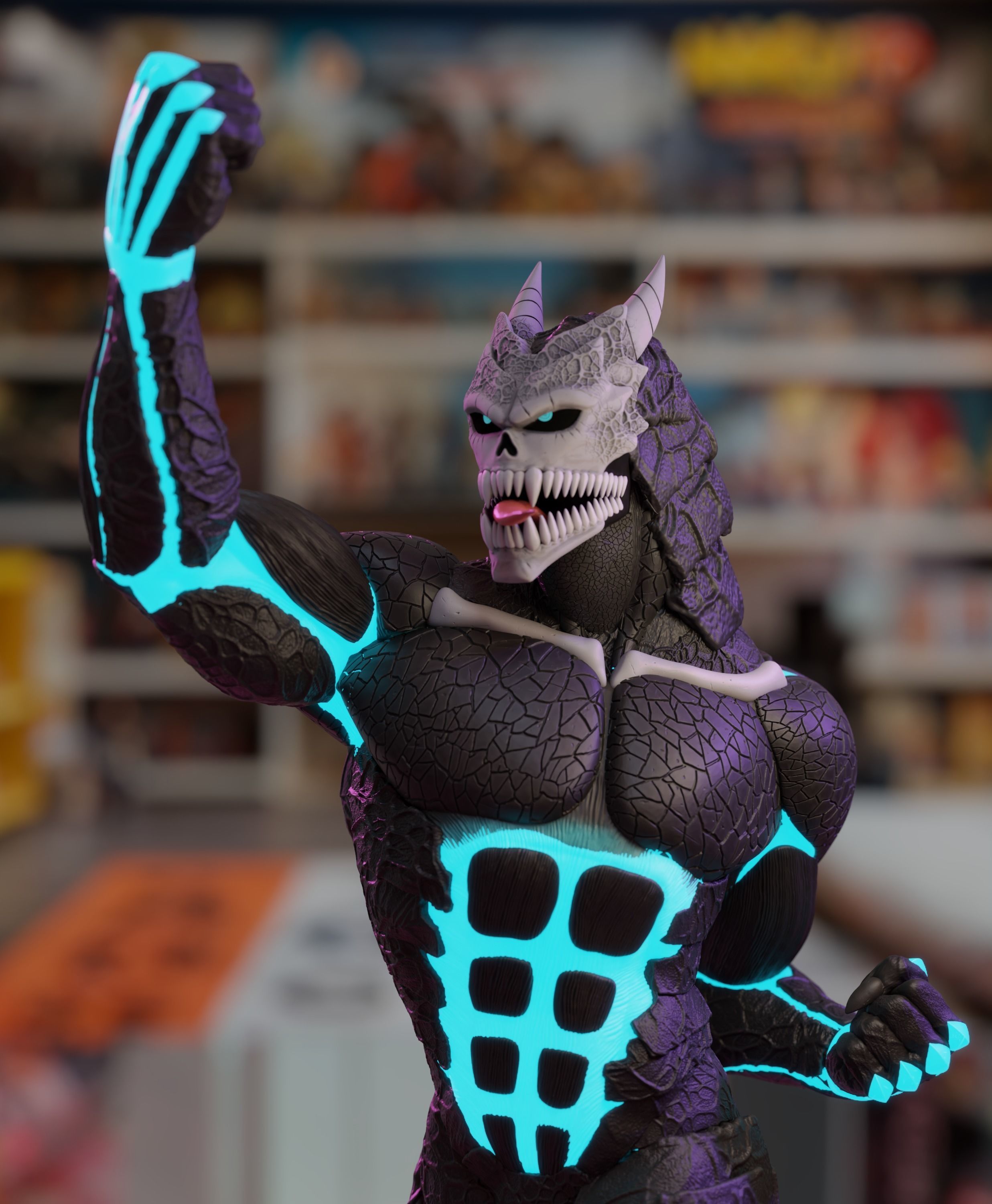 Kafka Kaiju Form - Kaiju No 8 3D print model_6