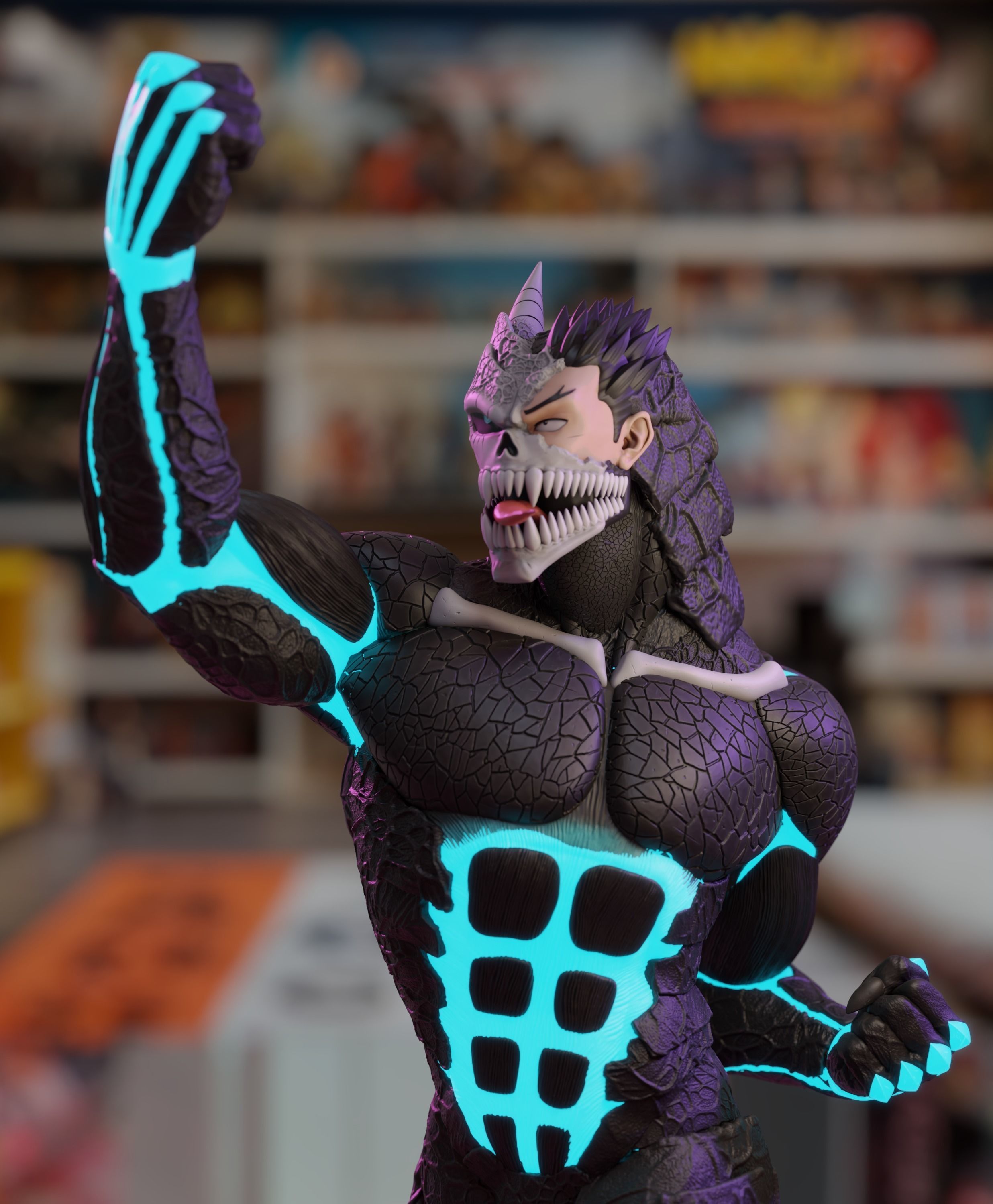 Kafka Kaiju Form - Kaiju No 8 3D print model_7