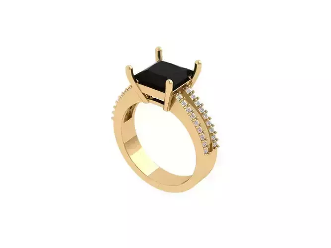 Solitaire Princess Ring