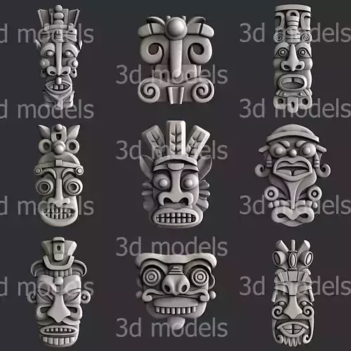 3d STL models for CNC router or 3dprinter set Totems P506