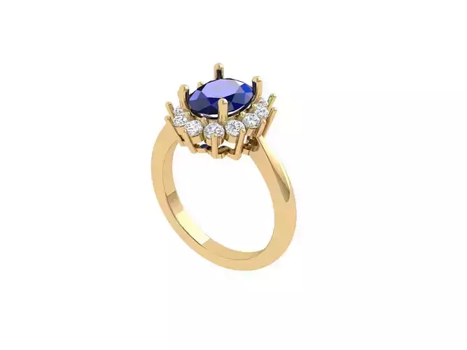 Oval Solitaire Ring