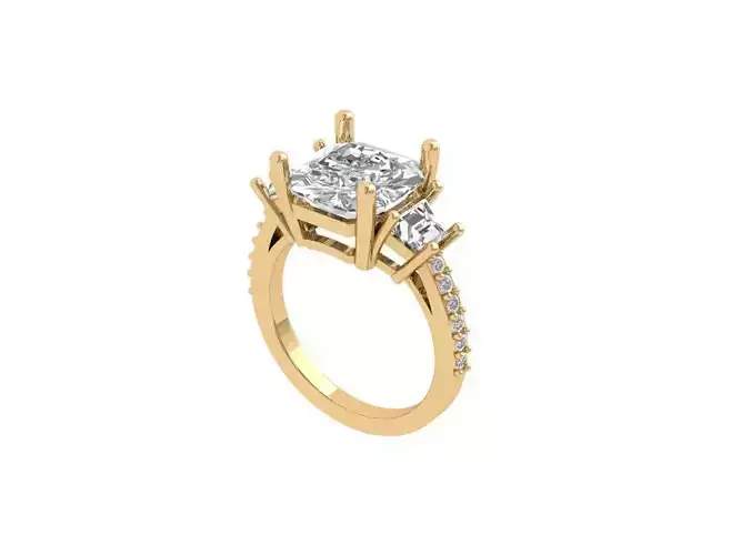 Asscher Solitair Ring