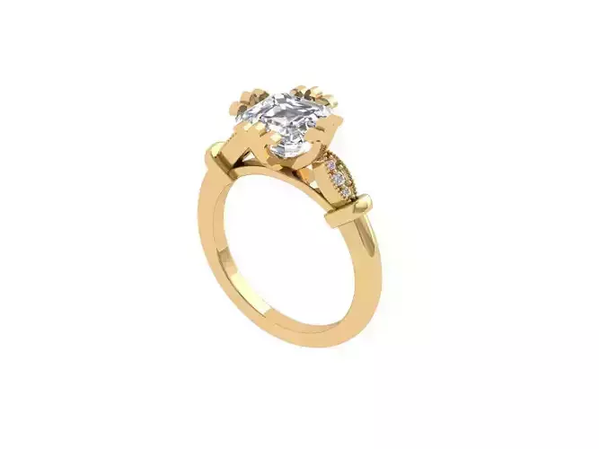 Asscher Solitair Ring