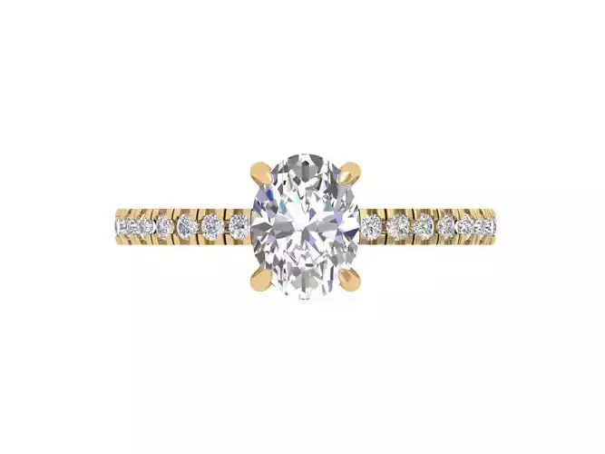 Oval Solitaire Ring