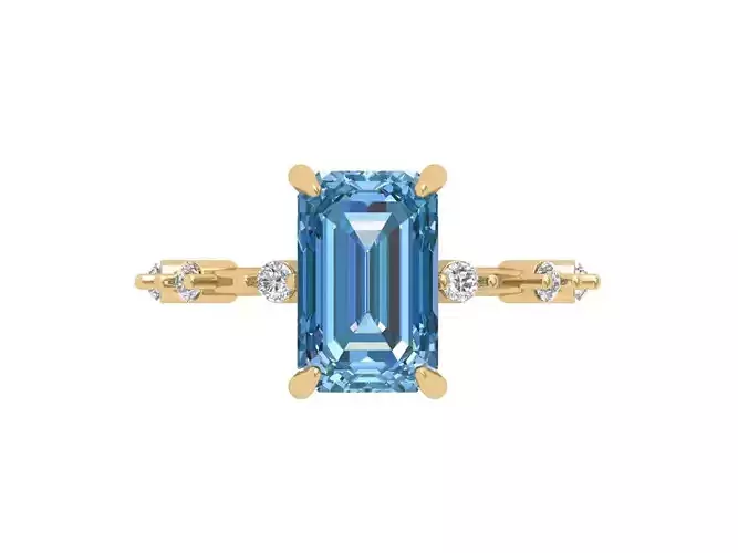 Emerald Solitaire Ring