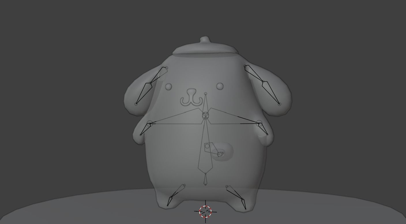 Pompompurin Low-poly 3D model Low-poly 3D model_7
