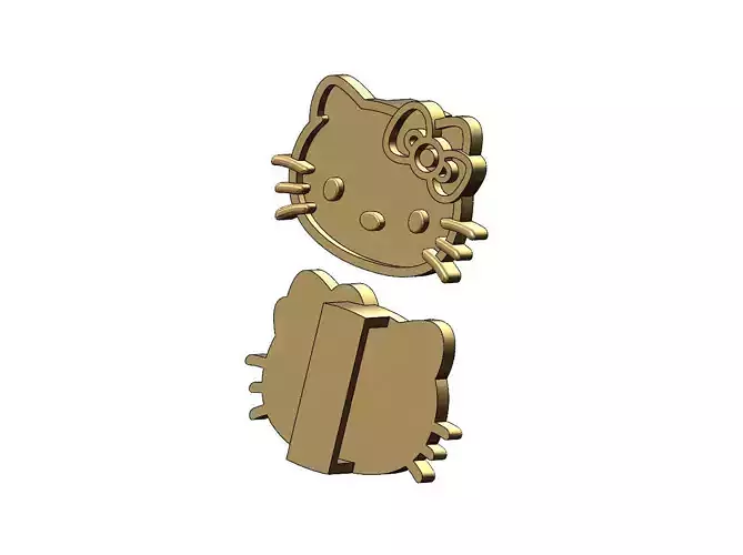 Enamel Hello kitty bracelet slider spacer charm