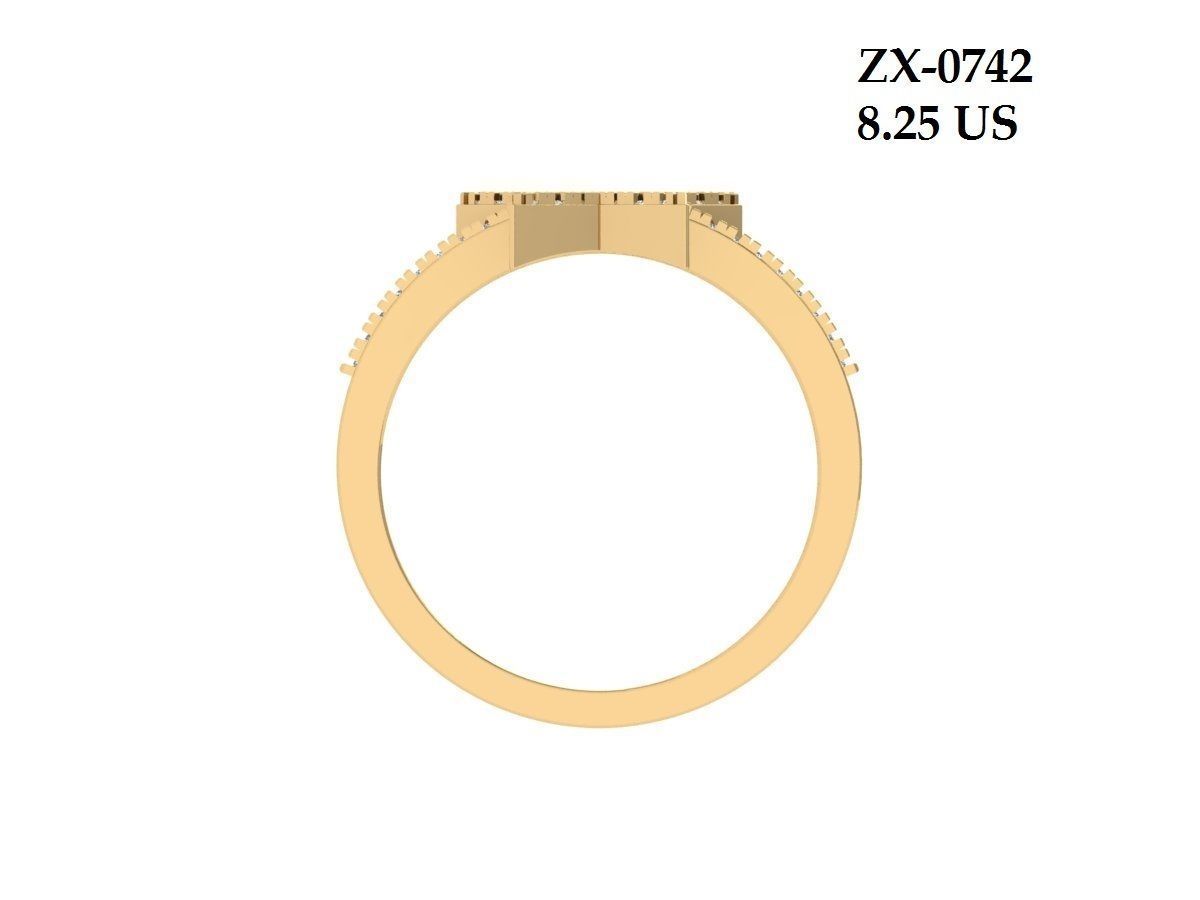  Solitaire Engagement Ring 3D print model_3