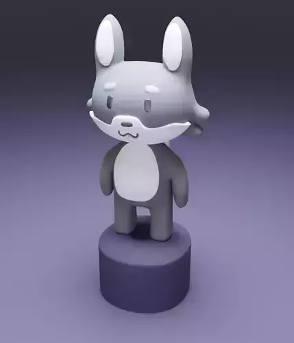 Low-poly Dog