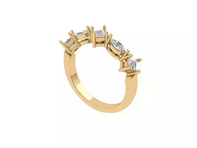 Solitaire Wedding Band