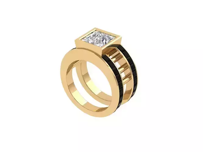 Princess Art Deco Ring