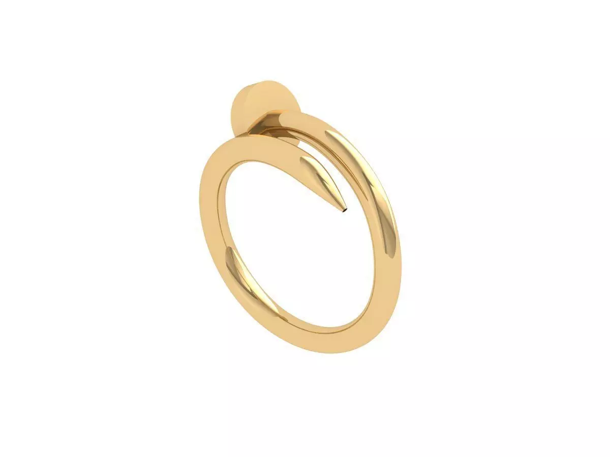 Solitaire Wedding Band 3D print model