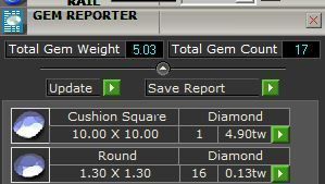 Cushion 3 Stone Bridal Ring 3D print model_9