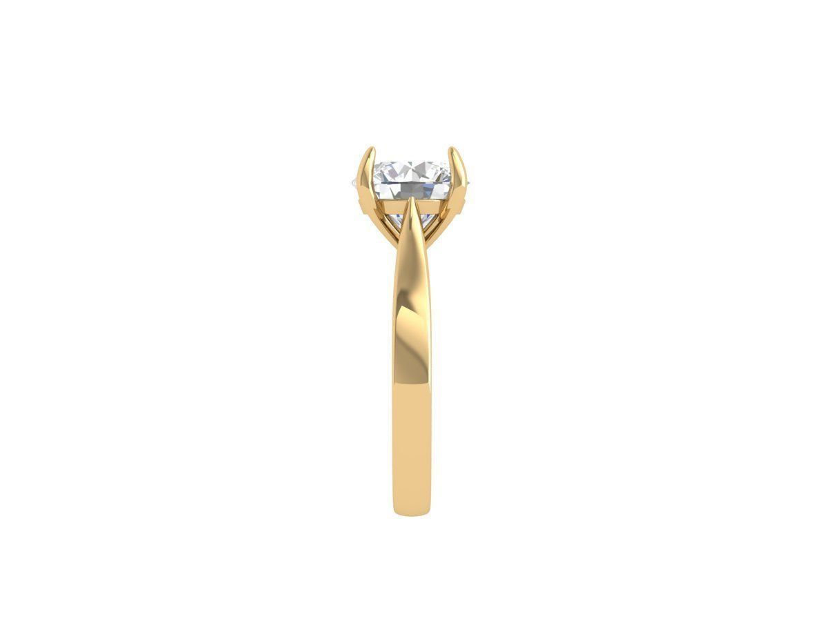  Solitaire Engagement Ring 3D print model_2