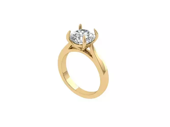  Solitaire Engagement Ring