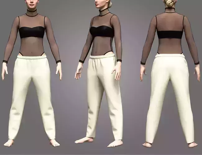 Womans  bodysuit Outfit 