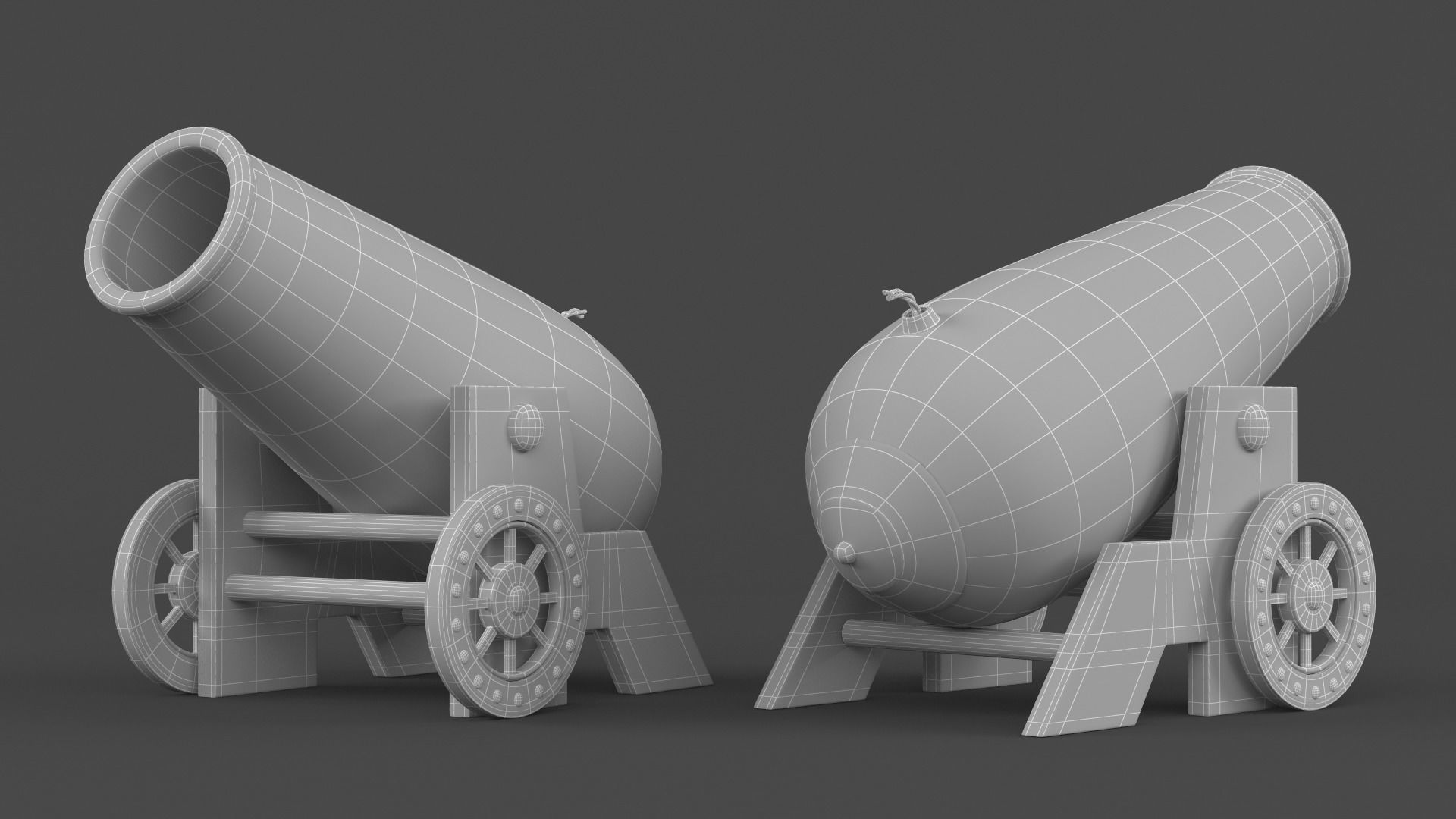 Circus Cannon 3D model_5