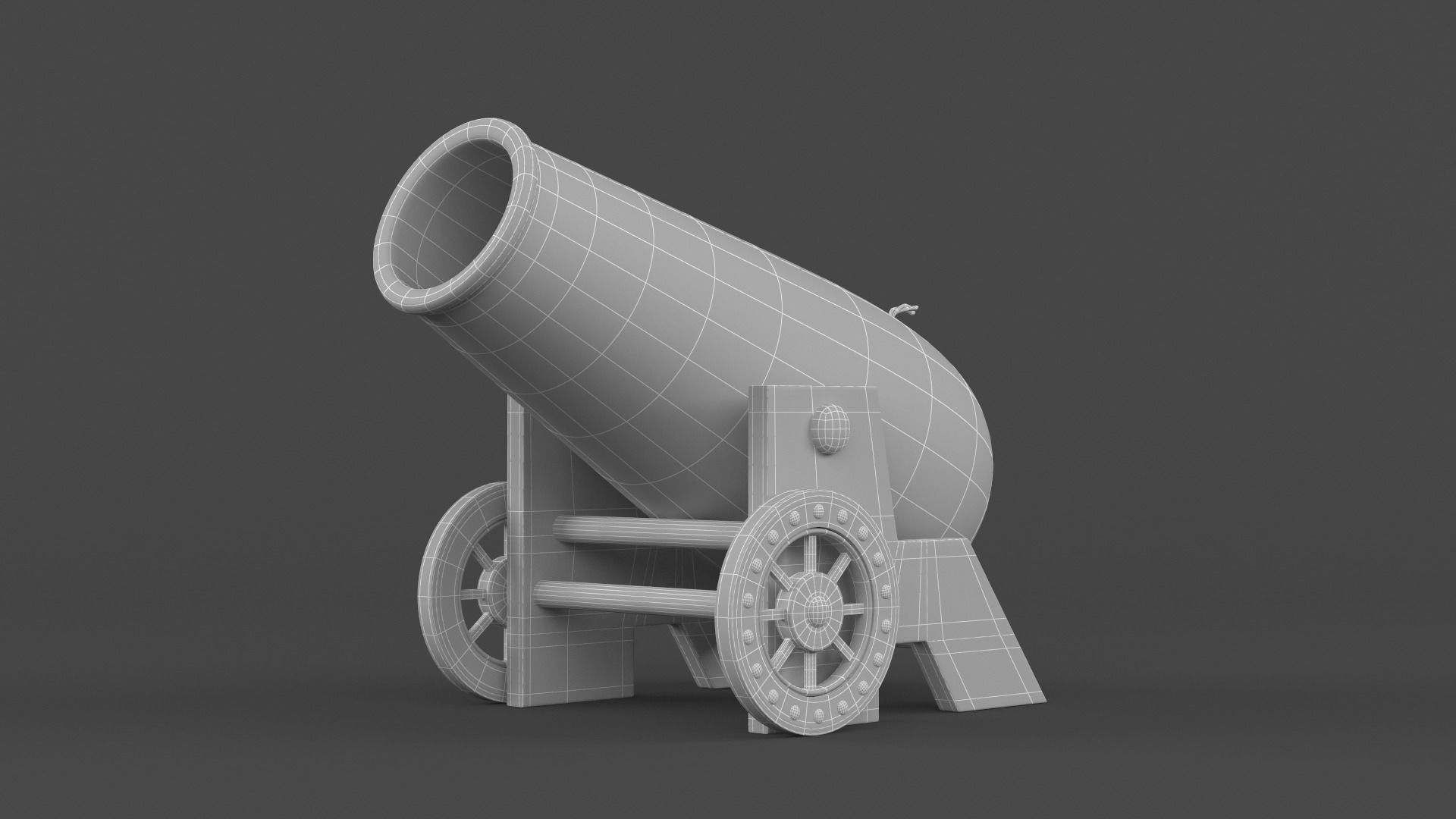 Circus Cannon 3D model_6