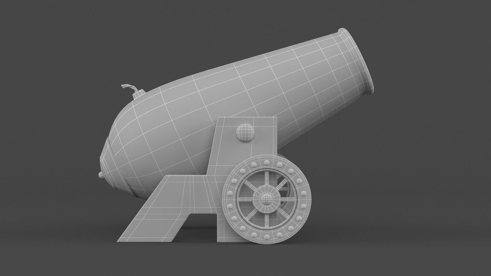 Circus Cannon 3D model_7