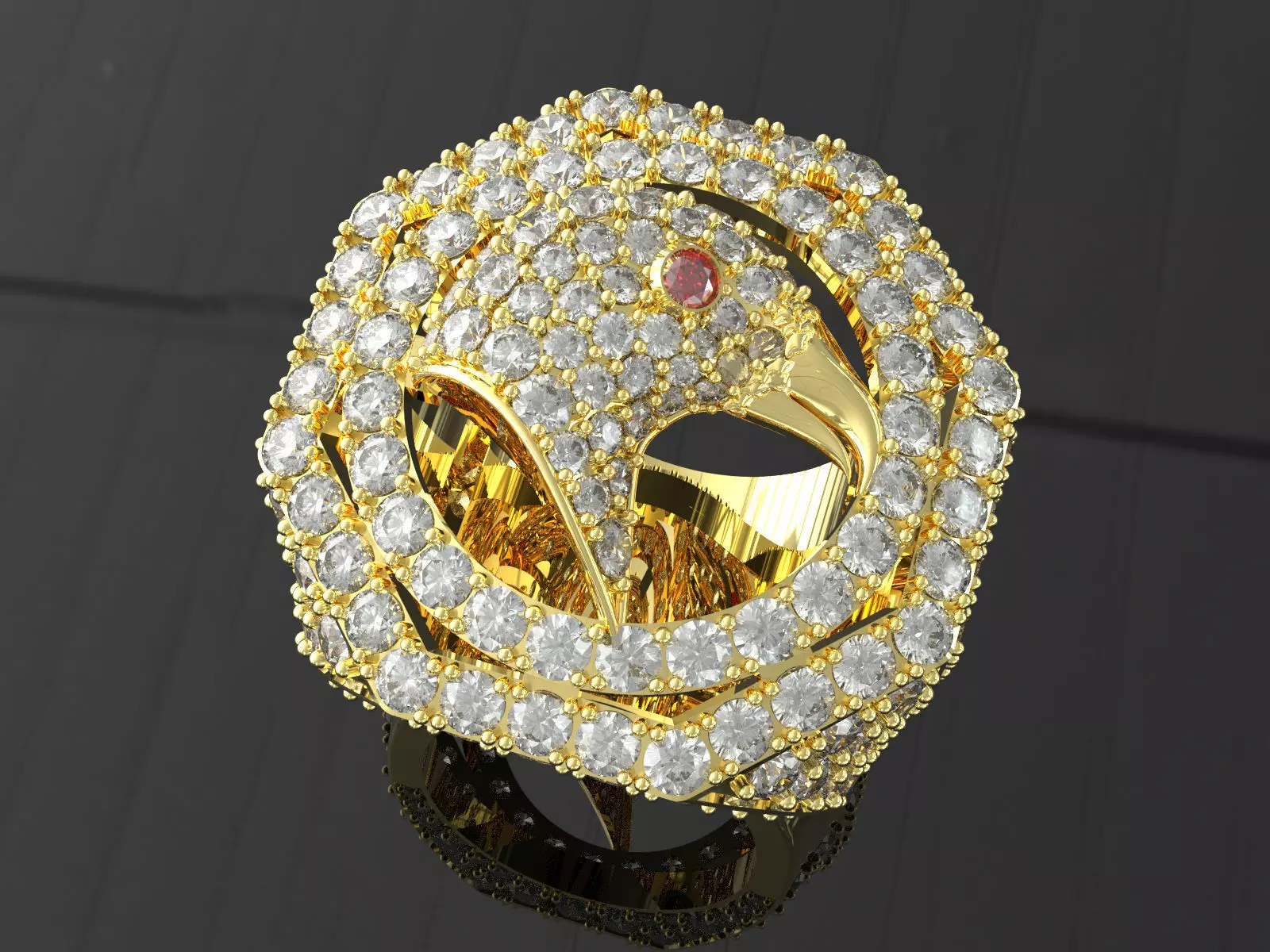 Eagle Ring 3D print model_0