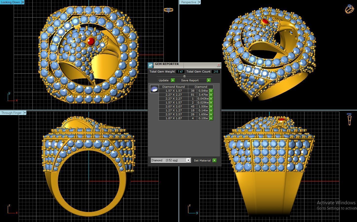Eagle Ring 3D print model_4