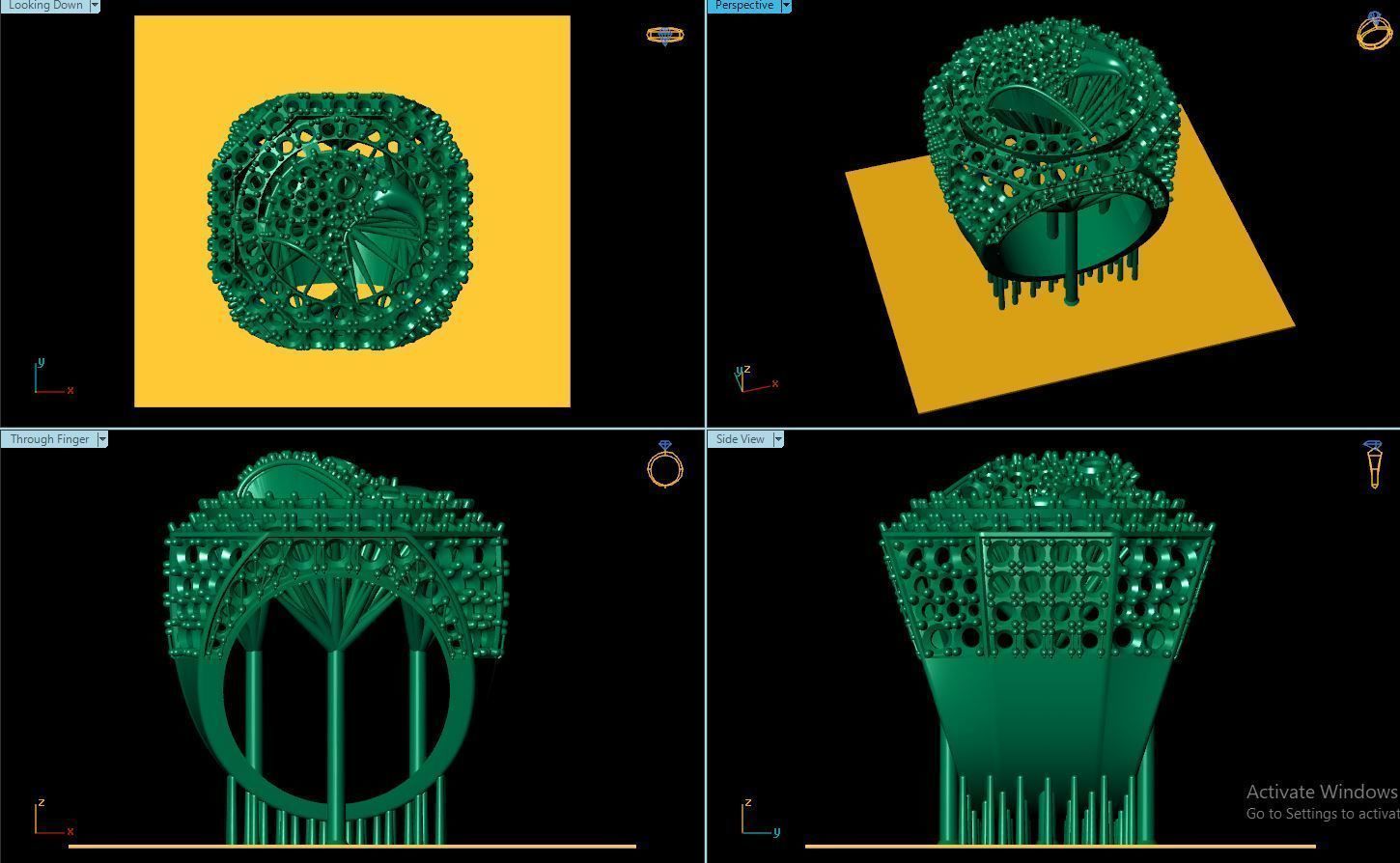 Eagle Ring 3D print model_11