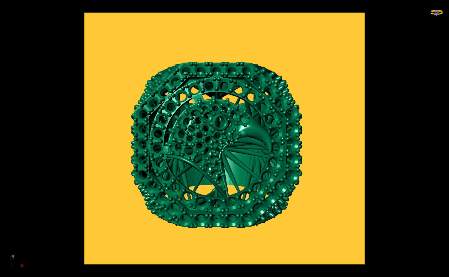 Eagle Ring 3D print model_10