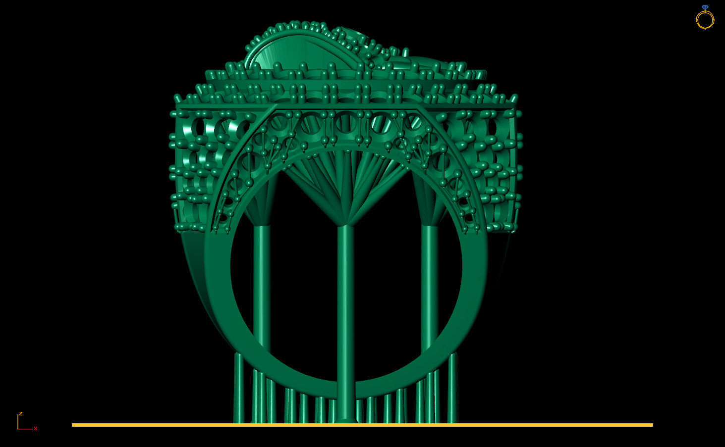 Eagle Ring 3D print model_12