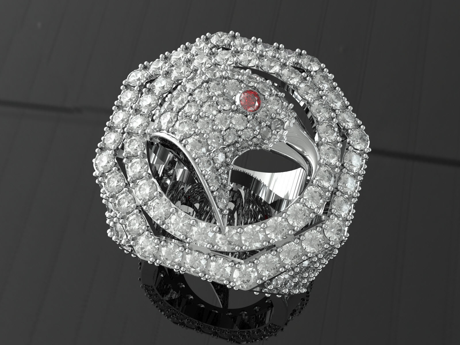 Eagle Ring 3D print model_2