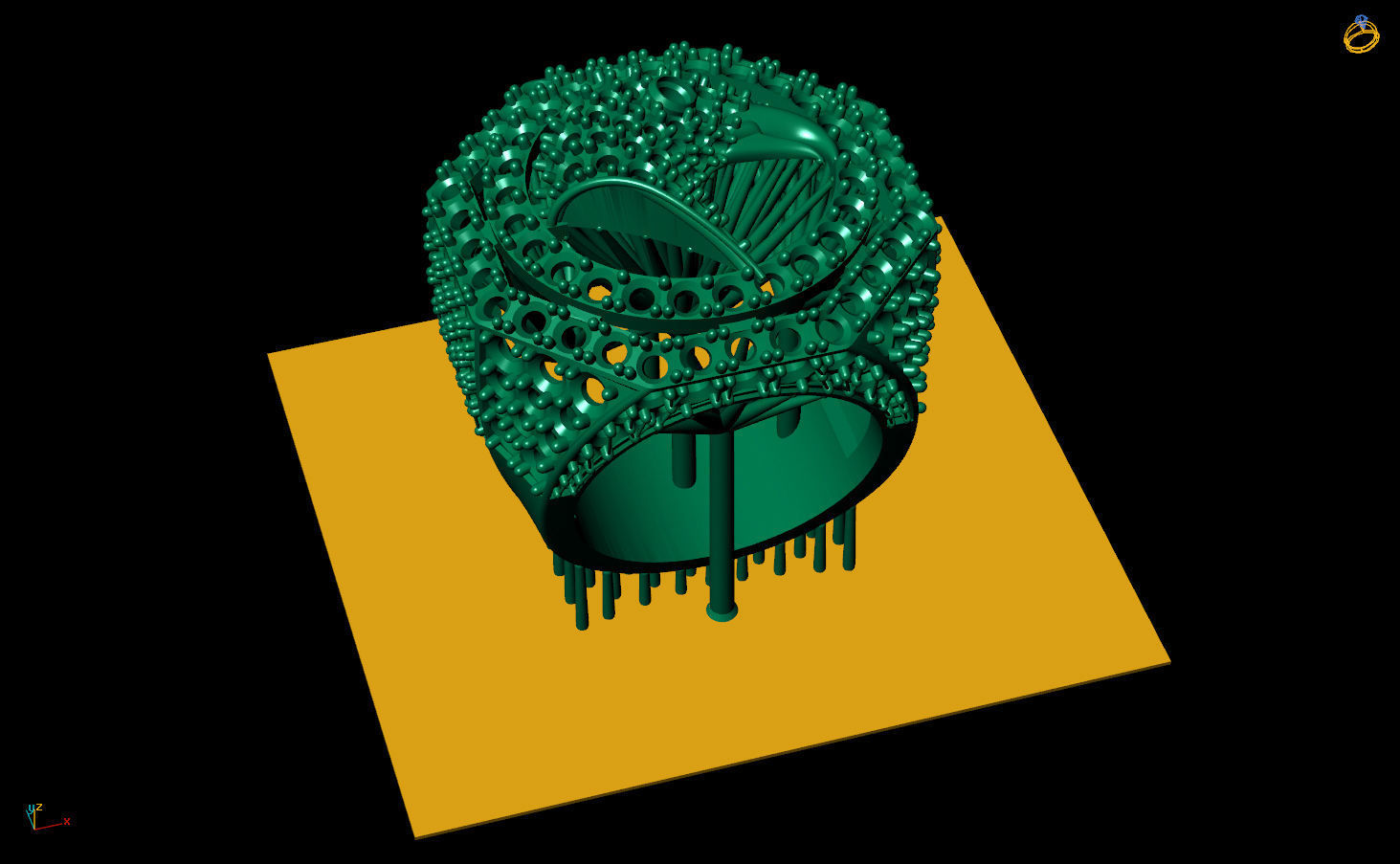 Eagle Ring 3D print model_9