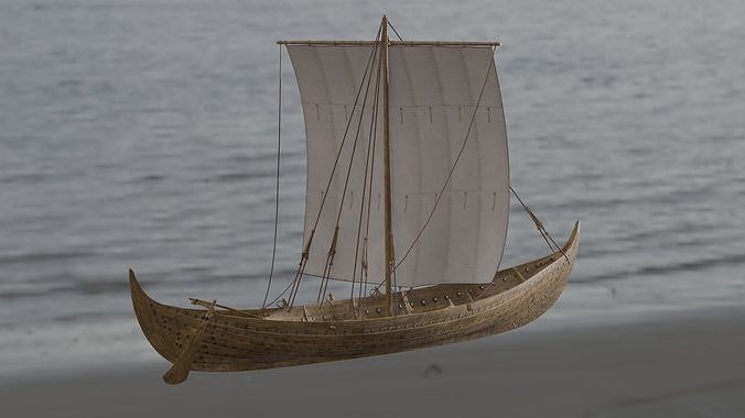 Detailed Boat 3D Model Low-poly 3D model