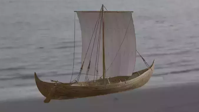 Detailed Boat 3D Model